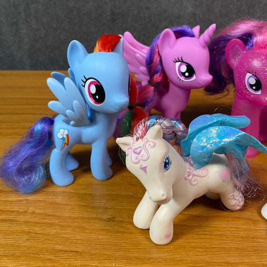 My Little Pony Hasbro Brushable G4 & Vintage 2004 2010 2016 (Lot Of 6)