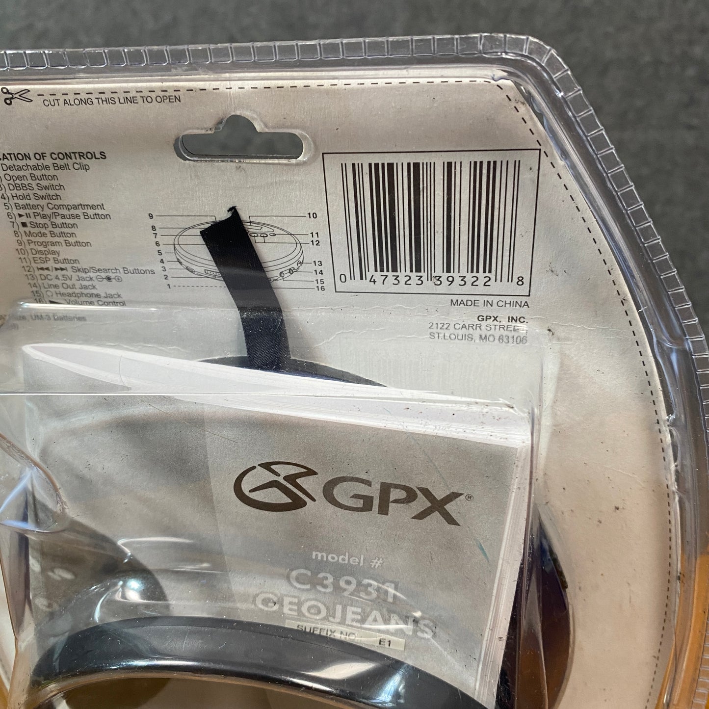 GPX Compact Disc Player GeoJeans