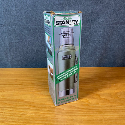 Vintage 1989 Aladdin Stanley Green Thermos