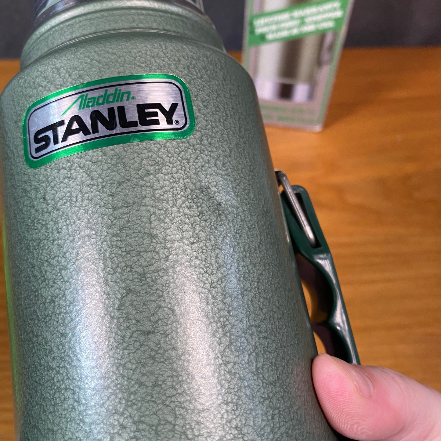 Vintage 1989 Aladdin Stanley Green Thermos