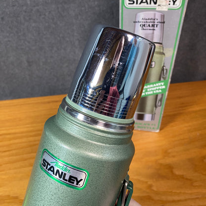 Vintage 1989 Aladdin Stanley Green Thermos